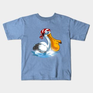 Pirate Pelican Kids T-Shirt